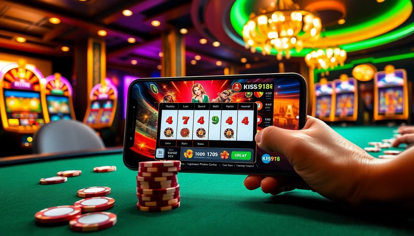 Play thrilling casino games with the kiss918 apk on your mobile device today!