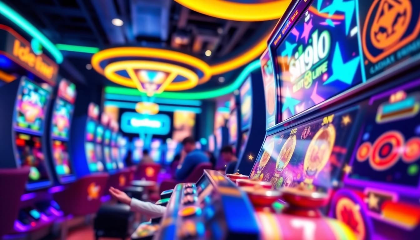 Menampilkan pengalaman bermain lipat4d dengan mesin slot modern yang berwarna-warni.