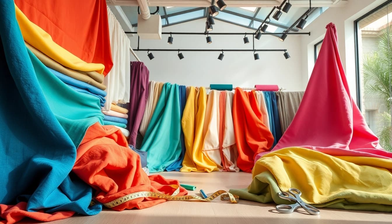Stoffen webshop nederland biedt unieke en kleurrijke stoffen in een stijlvolle setting.