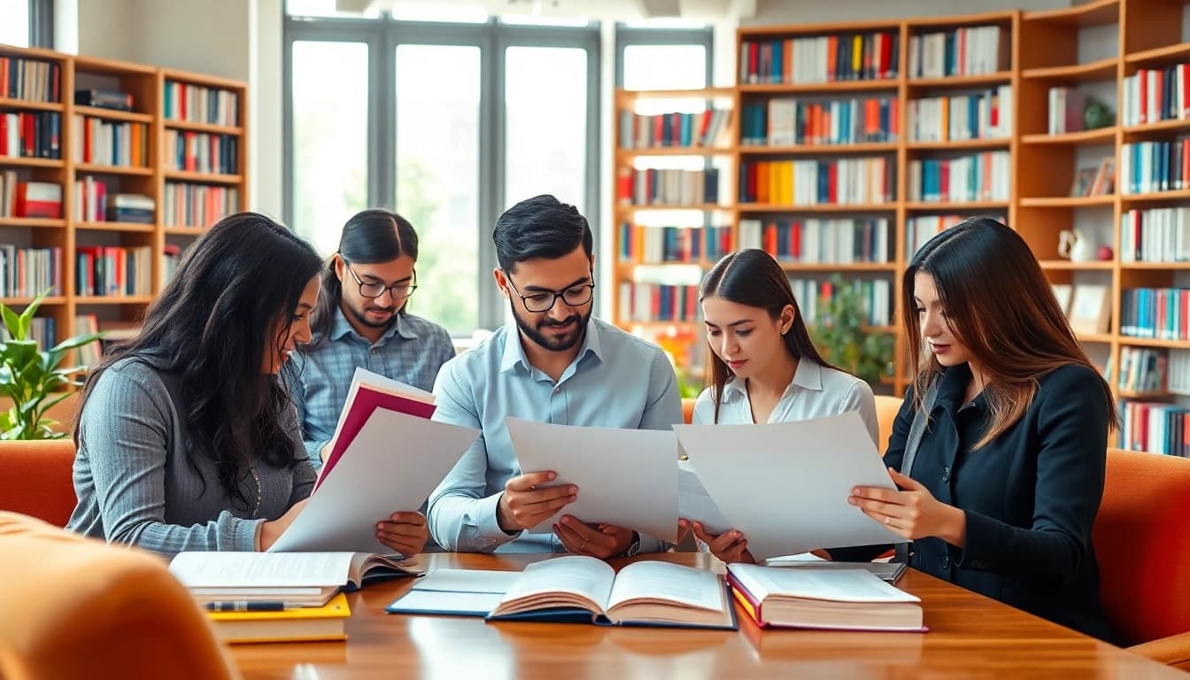 Équipe dynamique au travail sur translatecompany.fr avec des documents multilingues.