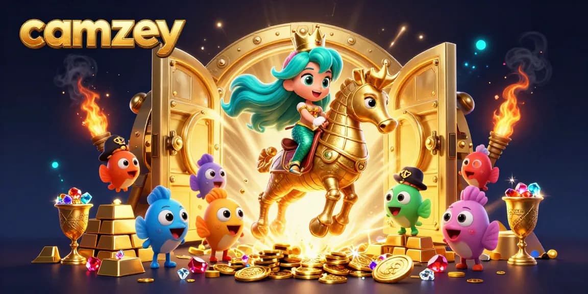 Engage in thrilling live video chats with camzey's vibrant characters and rich casino treasures.
