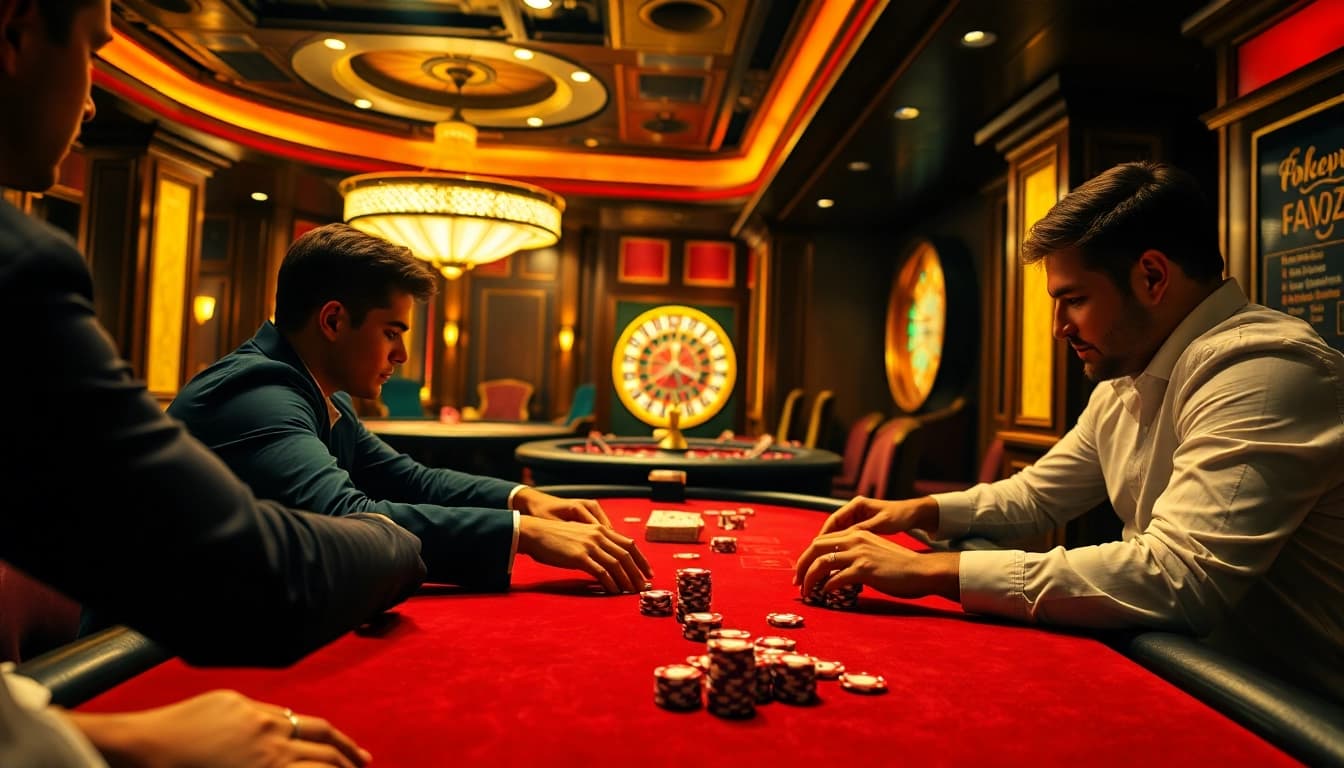 Experience the thrill of the KJC AC 2 casino with vibrant games and engaging players enjoying their favorite bets.