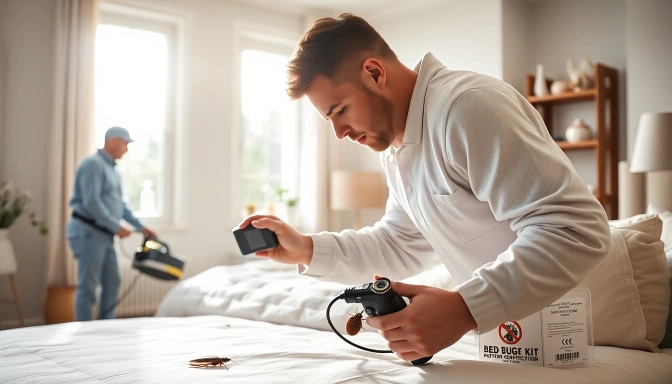 Treat a bed bug problem with Affordable Bed Bug Exterminators expert service in a clean, well-lit home.