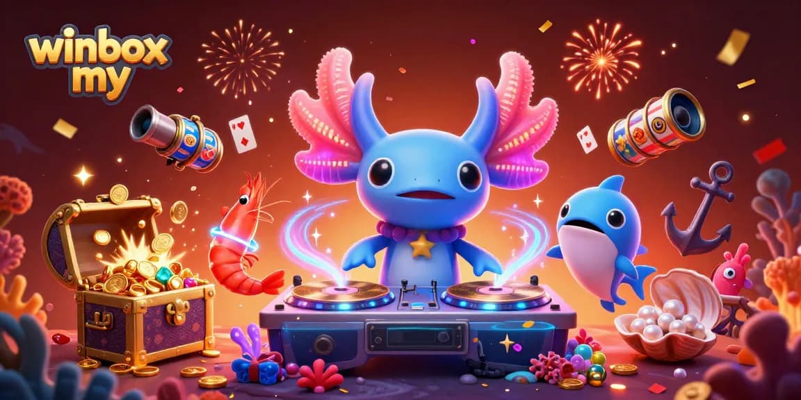 Engage with the vibrant world of winbox my as axolotl DJ spins casino vibes with treasures and fun!