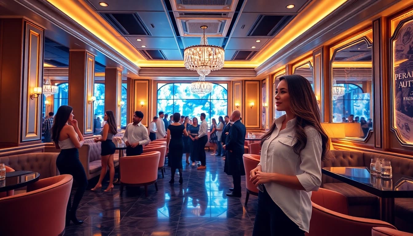 Experience the unique offerings of gdmc.bio in an exclusive shirt room entertainment venue, showcasing stylish interiors and engaging hostesses.