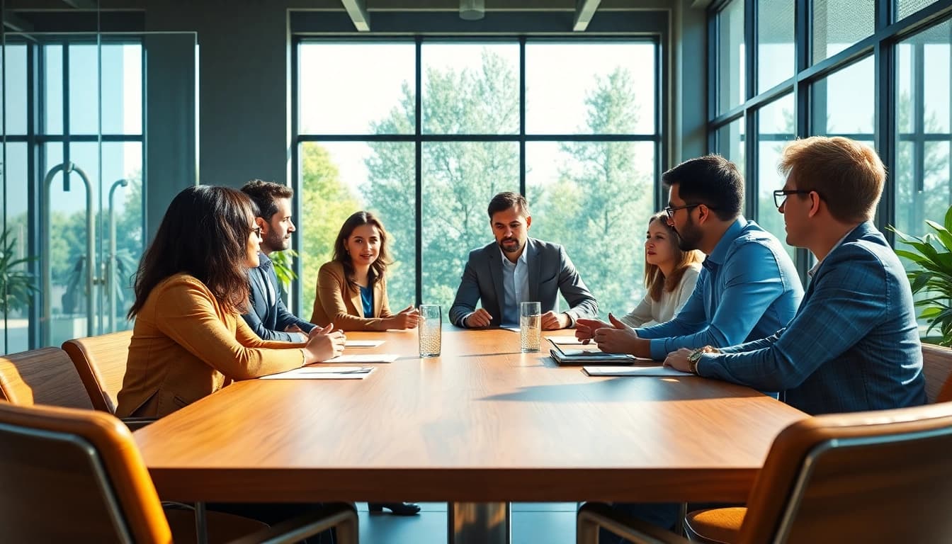 Elevate your understanding with business growth insights from an engaging meeting scene featuring dynamic entrepreneurs.