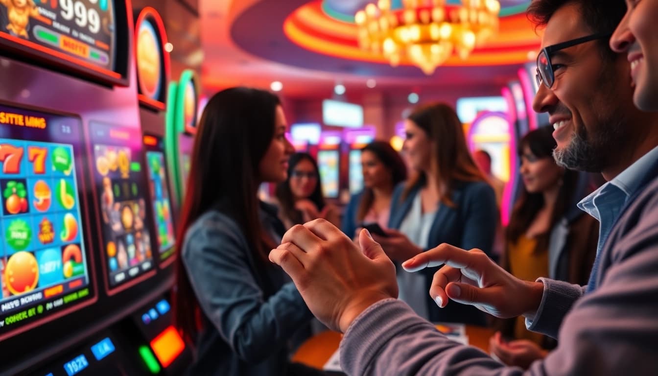 Mainkan slot depo 5k di lingkungan permainan yang meriah dengan pemain bersemangat.
