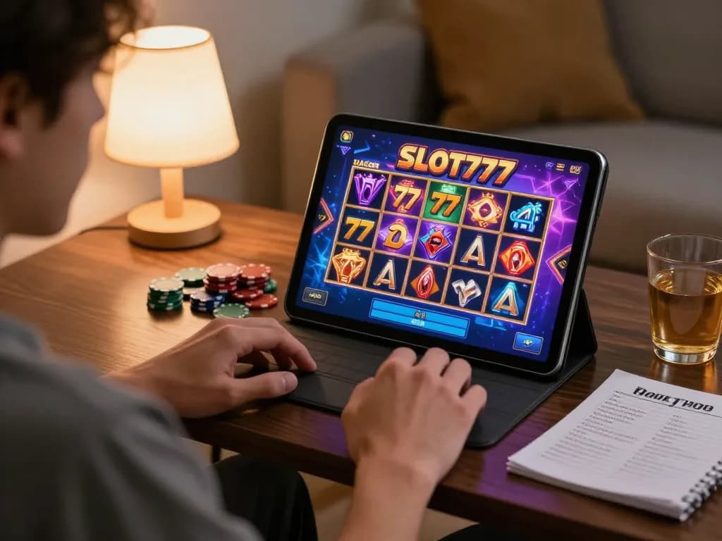 Play slots on SLOT777 and enjoy thrilling gameplay from home with slot gacor 777 action.