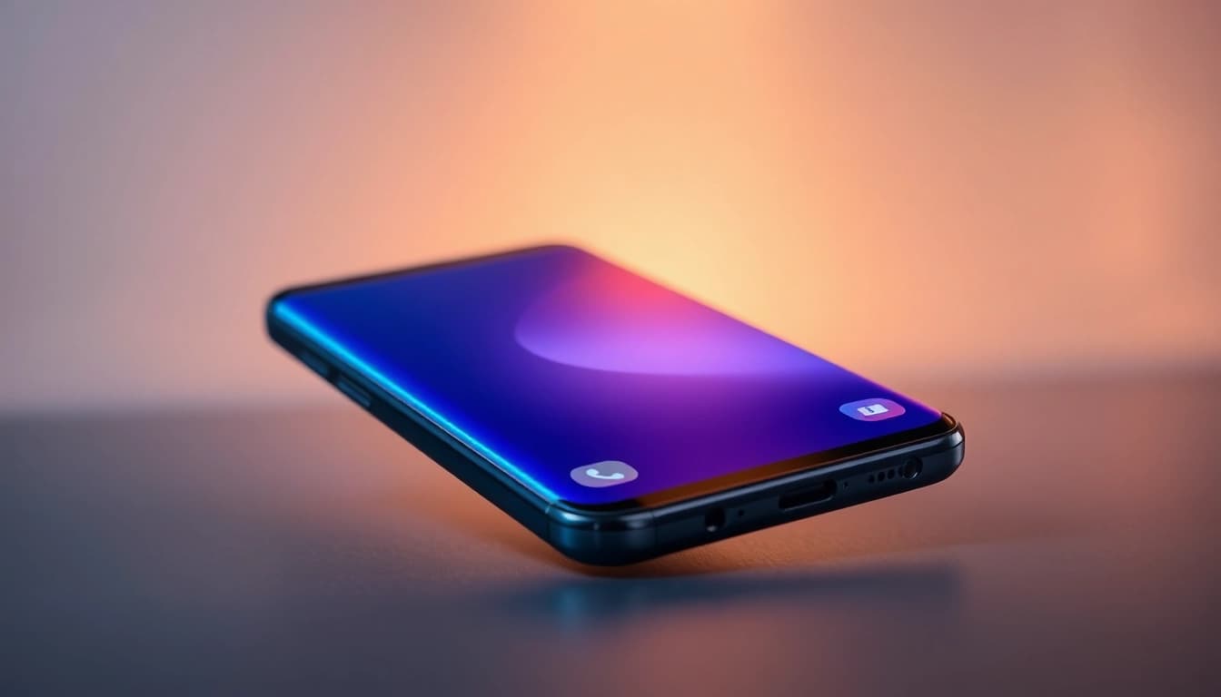 Samsung Galaxy S8 smartphone displayed elegantly with vibrant design features.