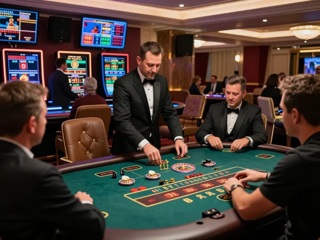 Engaged players at a live casino table showcasing thrilling play at https://bong99.pro/ with an atmosphere of excitement and luxury.