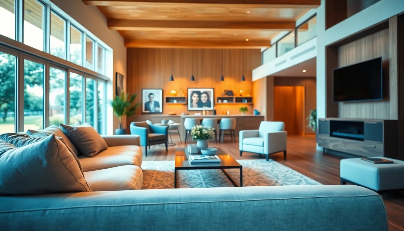 Showcase of a modern living room design inspired by www.tbplhomes.com, featuring natural lighting and elegant furnishings.