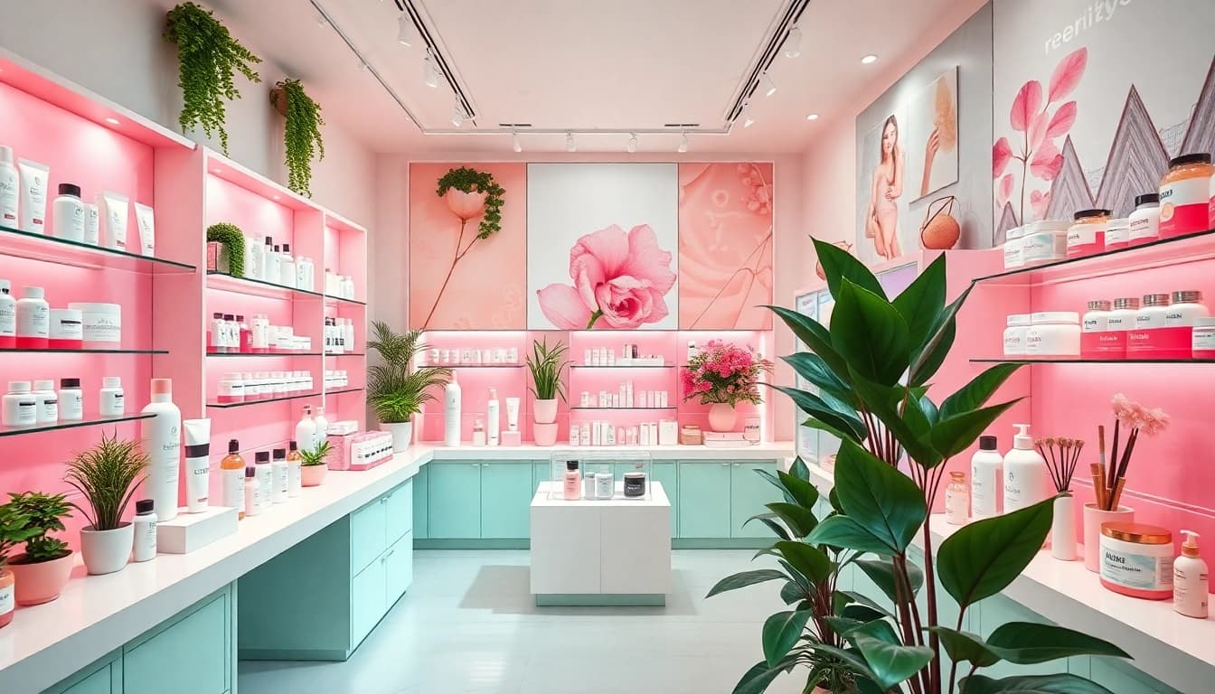 Handla K-beauty online med organiserade visningar av populära produkter och en välkomnande atmosfär.