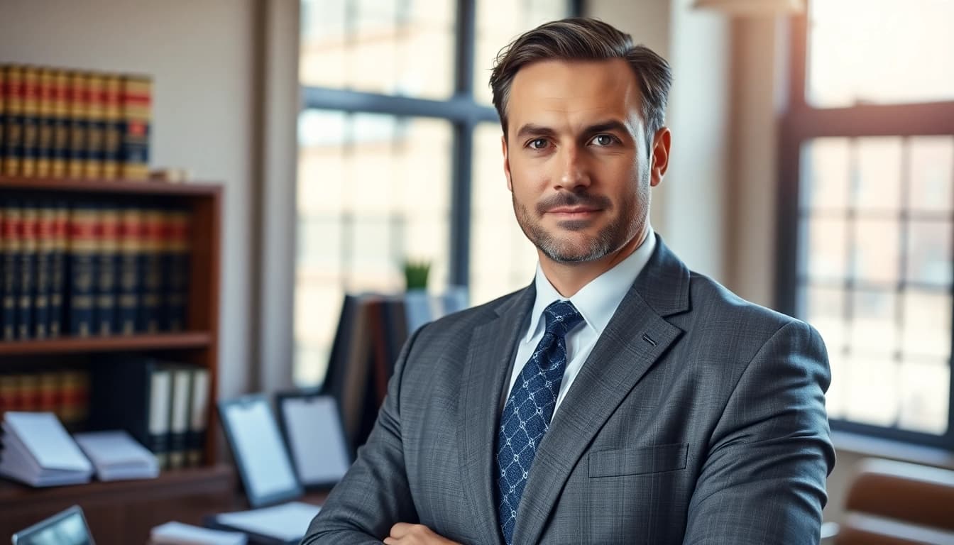 Grand Junction Personal Injury Lawyer demonstrating professionalism in a modern office setting.