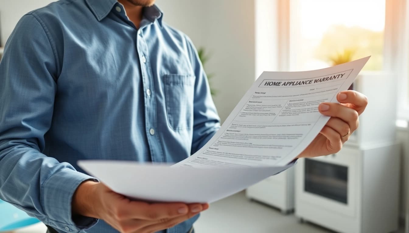 Technician evaluating documents for the expert led warranty company, showcasing reliability and professionalism.