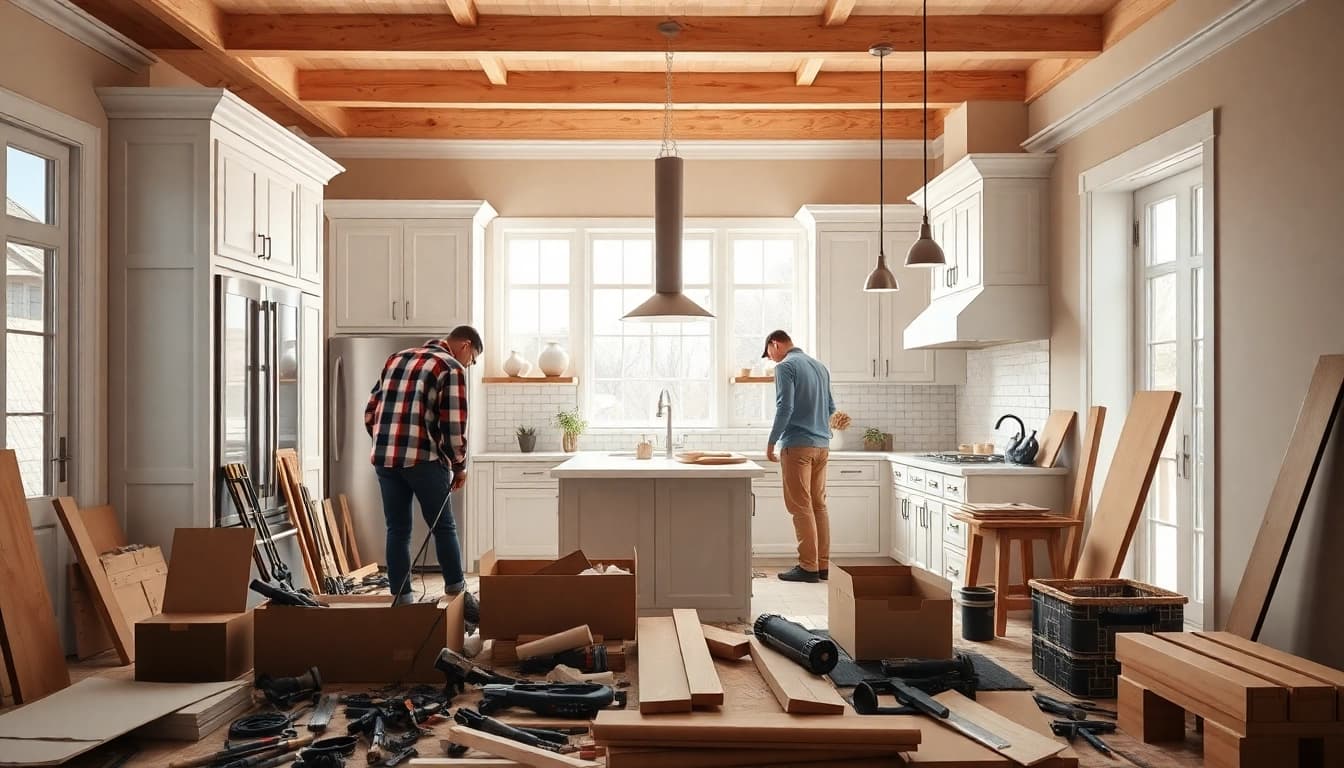 Transform your space with a stunning home renovation highlighting expert craftsmanship and modern design.