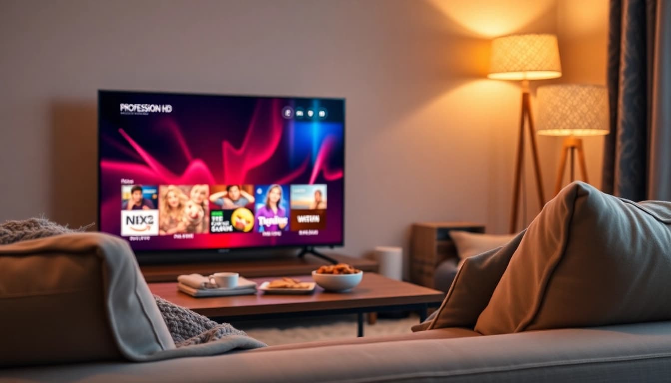 Stream live TV entertainment seamlessly with https://bosstv.ca in a cozy home setting.