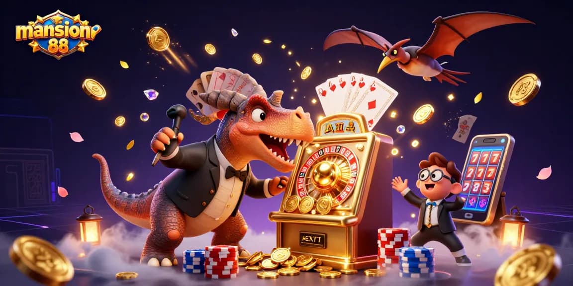 mansion88 attracts players with a thrilling scene of jackpot wins and stunning casino elements.