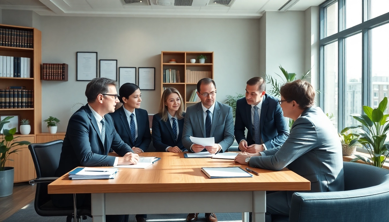 Consult with https://www.agslawfirm.com legal professionals in a modern office environment.