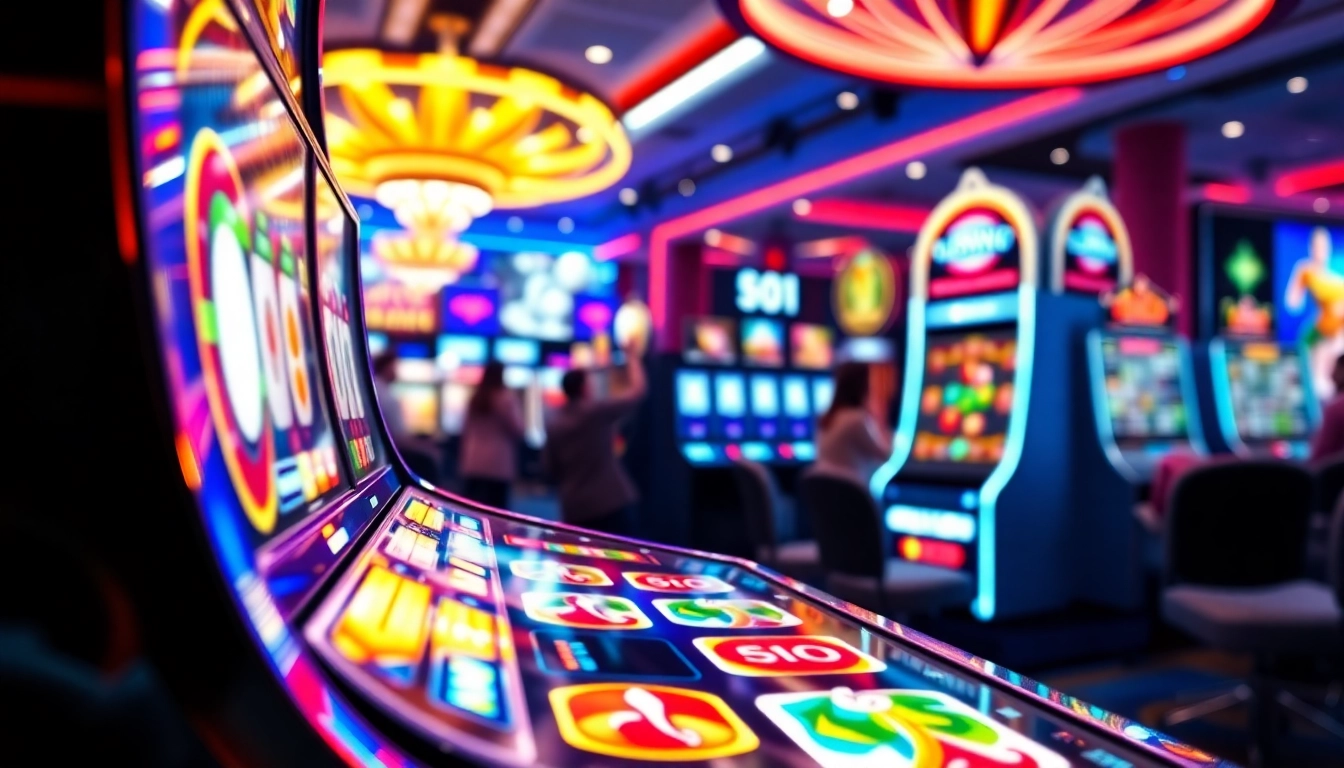 Menangkan permainan di slot dengan bolaslot21, menampilkan mesin slot yang berkilauan.