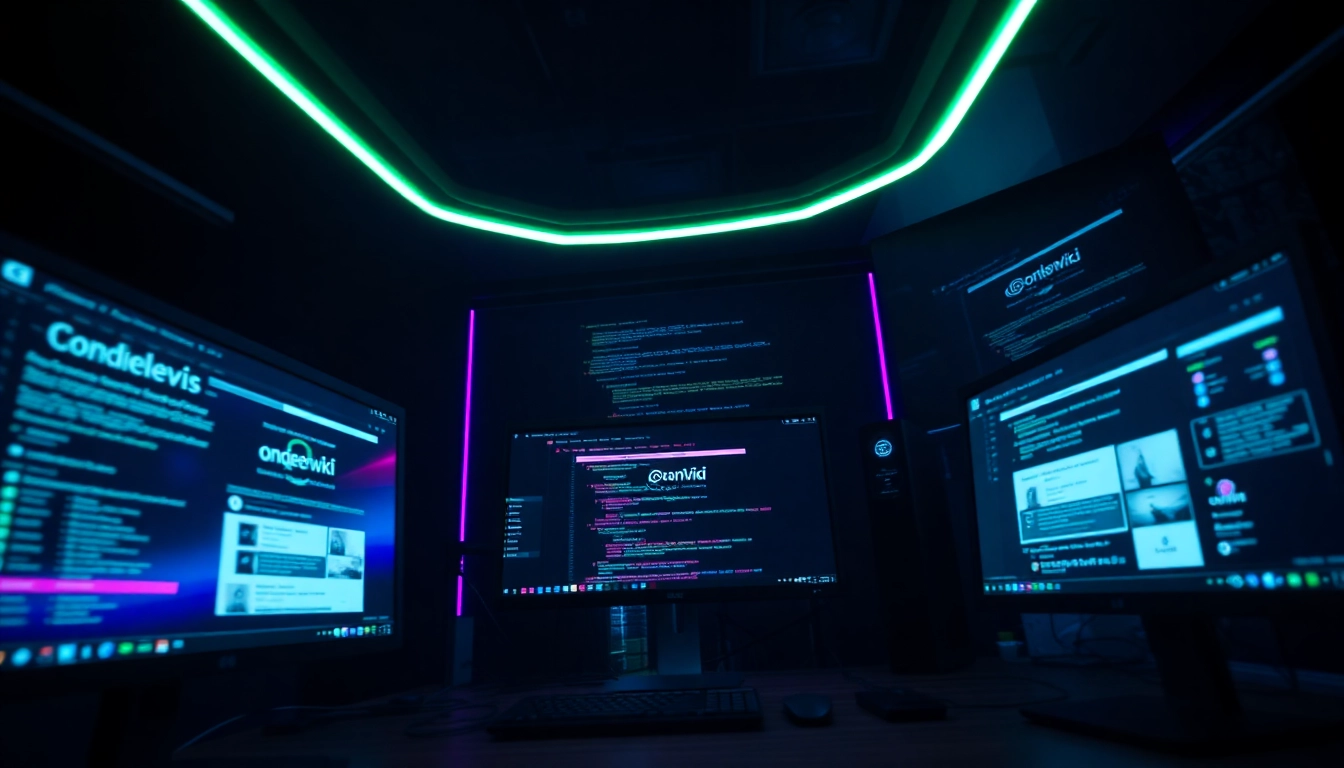 The hidden wiki 1 interface showcasing .onion websites in a dark web setting.