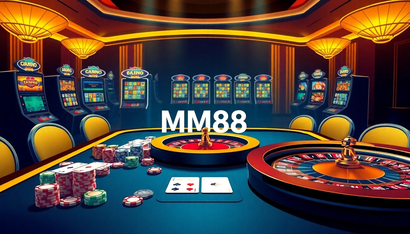 Experience the excitement of MM88 gaming with vibrant casino tables and thrilling action.