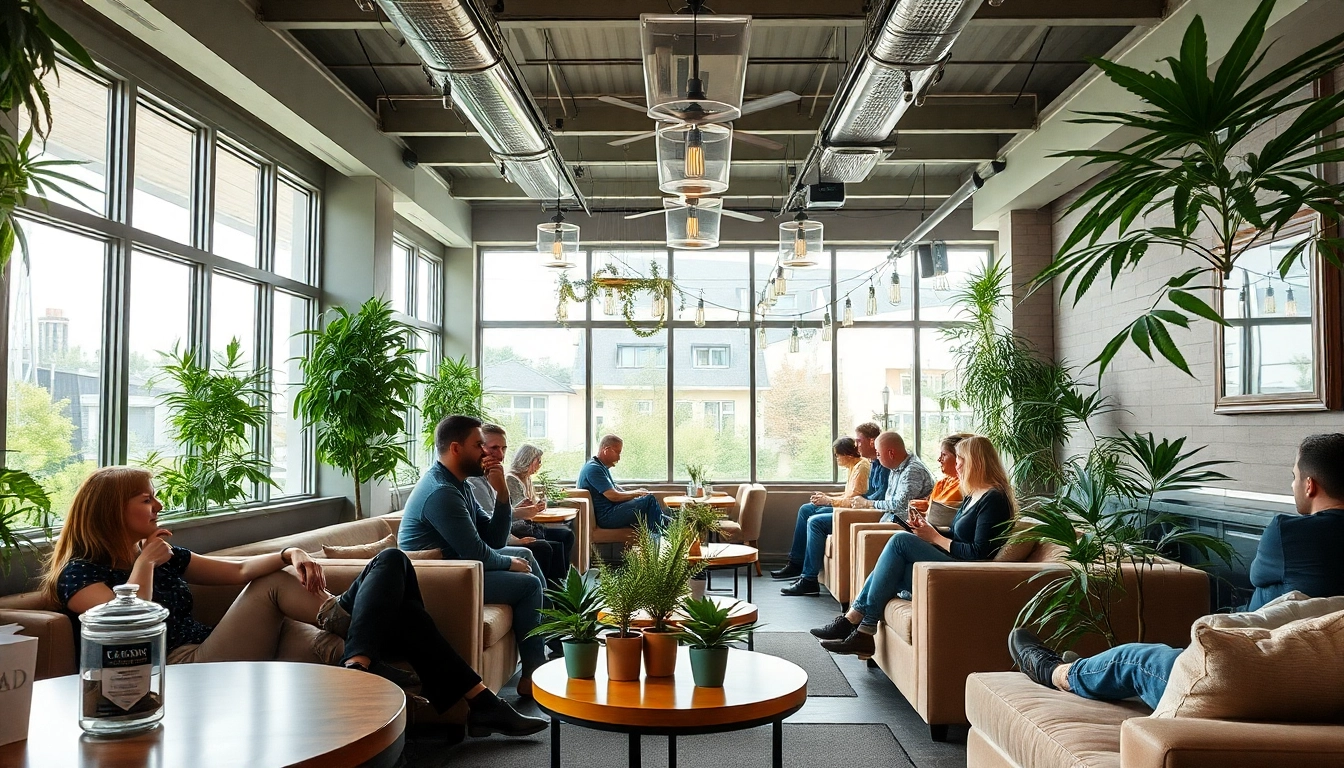 Treasure the experience at cannabis club hamburg with relaxed patrons enjoying the ambiance.