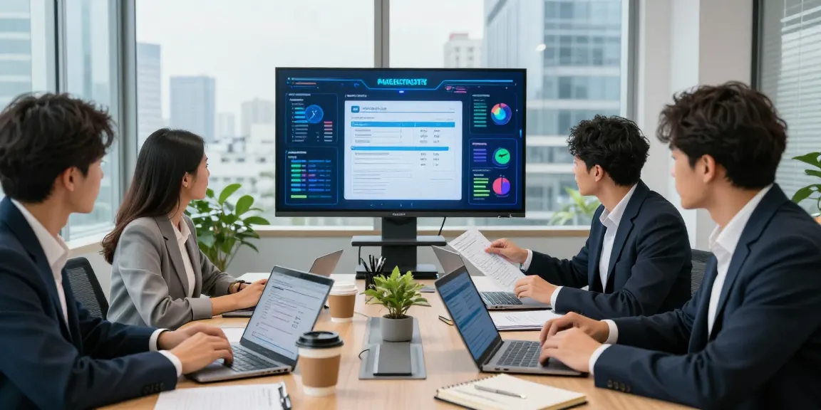 Detect fake invoice team collaborating in a modern office to improve invoice security.