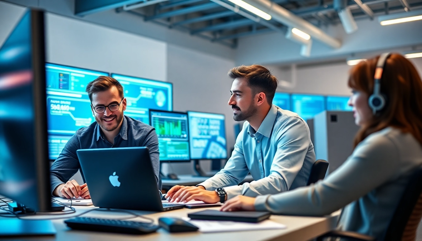 Empower your business with IT Fredericksburg technology experts collaborating in a dynamic workspace.