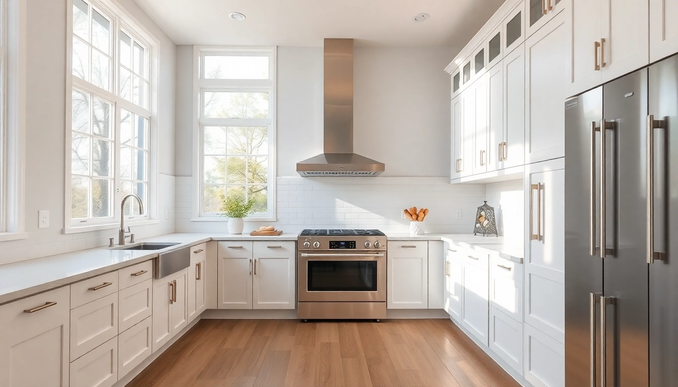Newly refaced kitchen cabinets showcasing Cabinet Refacing Clearwater FL in a bright modern kitchen.