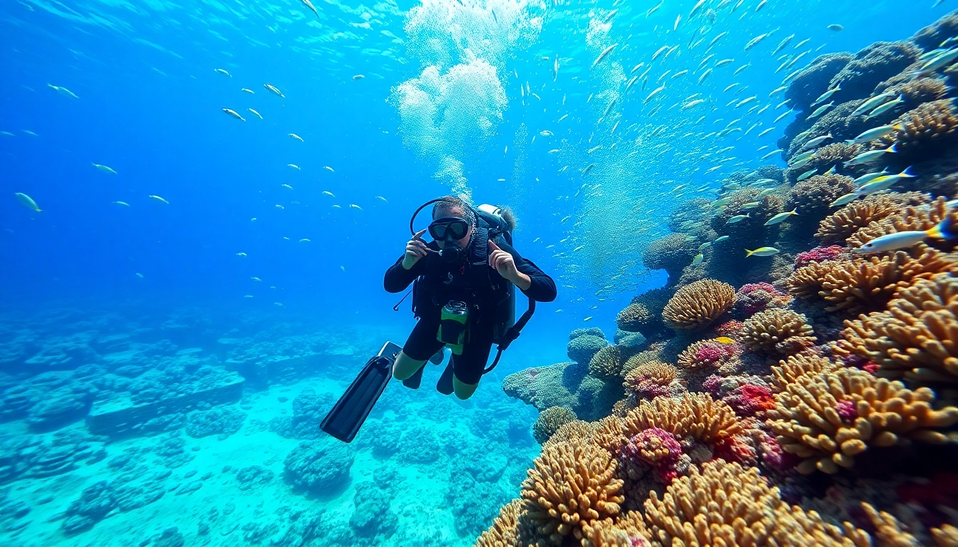 Scuba divers at https://marvinscubaexpeditions.com discovering a colorful coral reef.