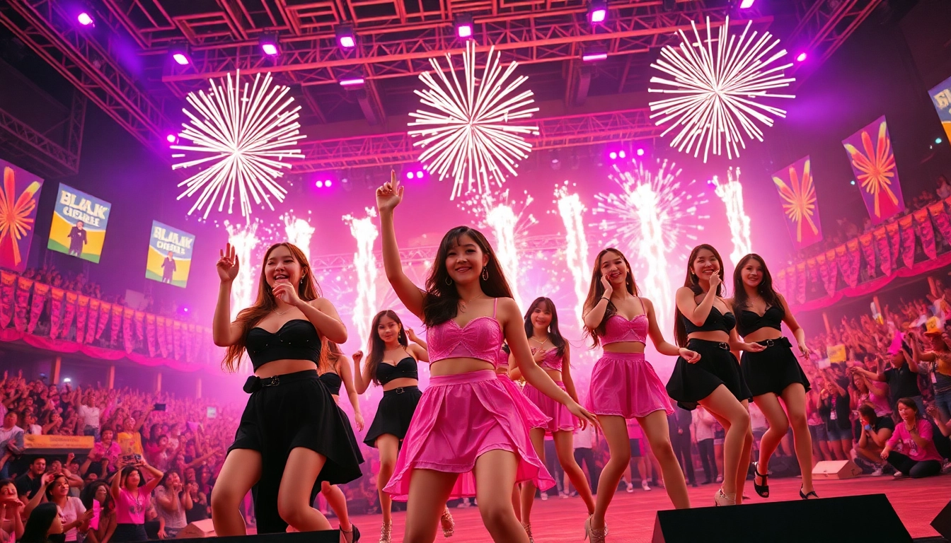 BLACKPINK news highlights their stunning concert performance with vibrant colors and energy.