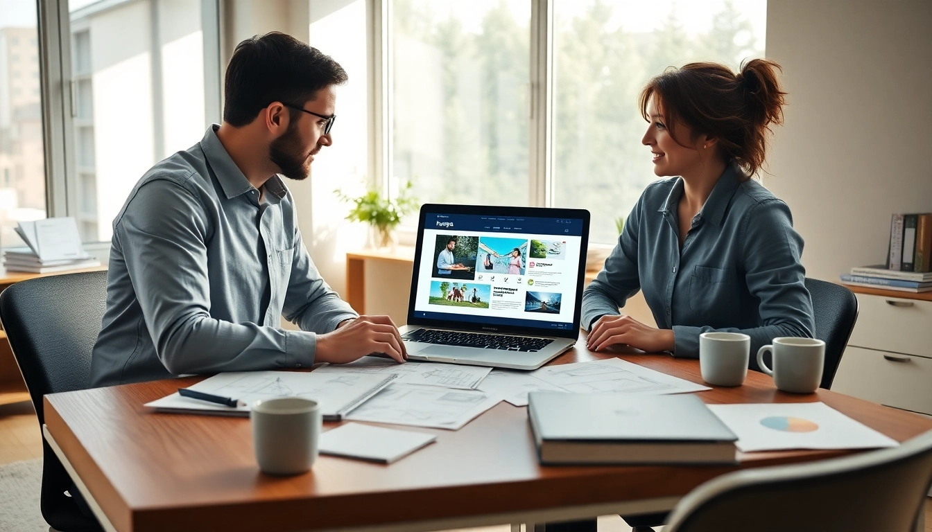 Engaging web design essex for small business in a creative collaboration scene.