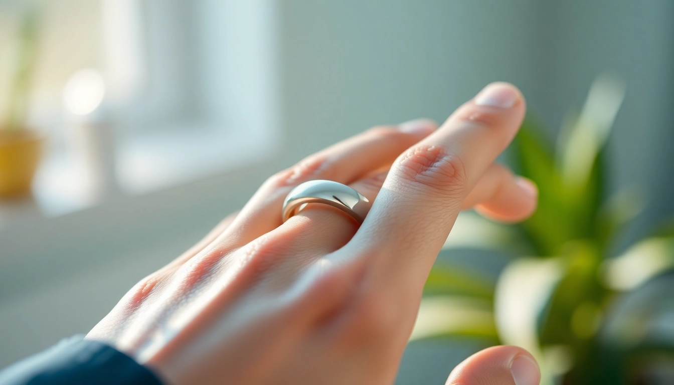 The Health Ring designed for tracking health metrics featuring a sleek design.