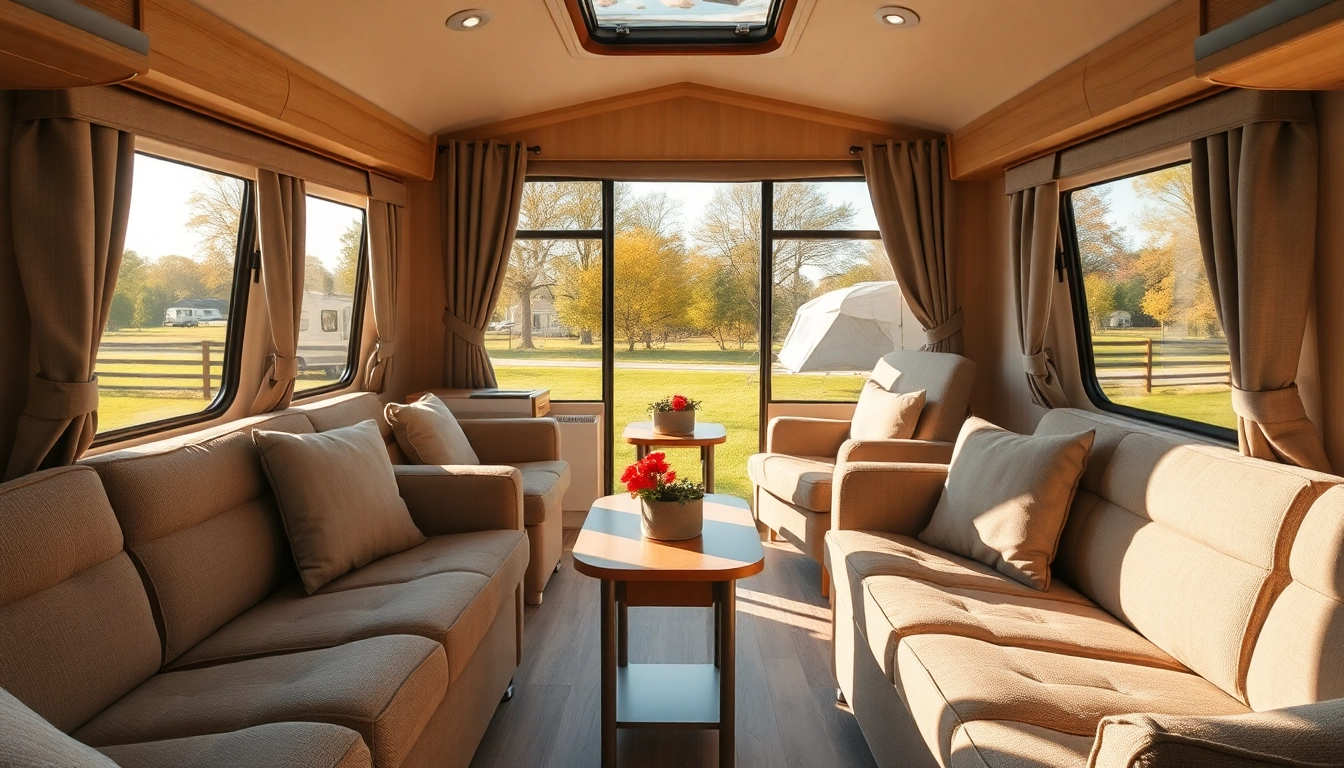Experience the comfort of Hugh Daly Caravans in a spacious, cozy interior setting.