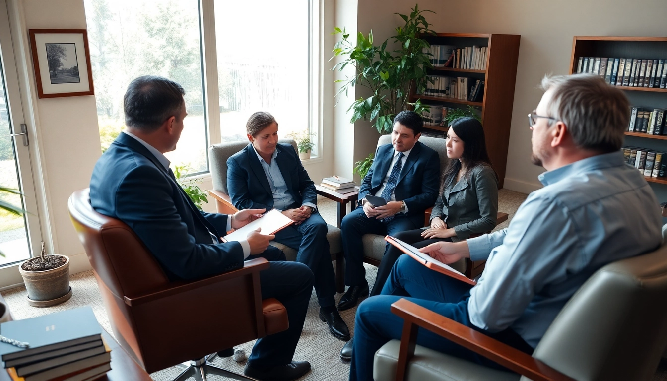 Consultation scene with Modesto Accident Lawyer offering professional guidance to clients.