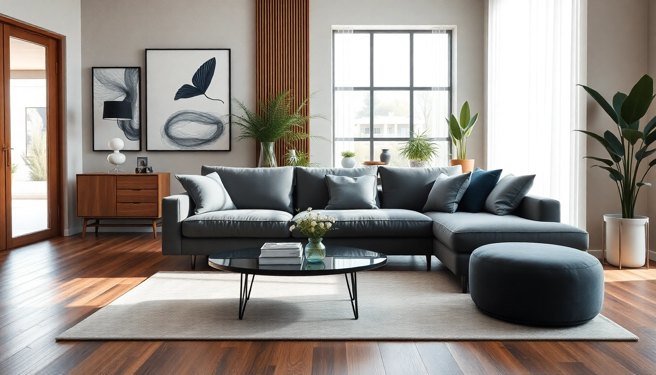 Transform your space with unique pieces from the modern furniture store showcasing a stylish living area.