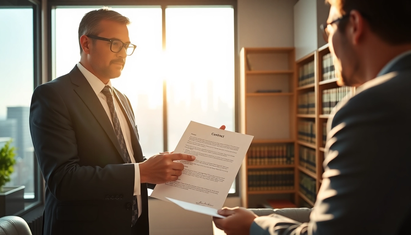 Arbeitsvertrag prüfen durch einen Anwalt in einer modernen Büroumgebung