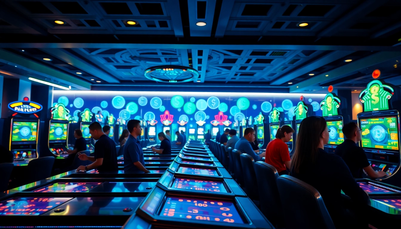 Explore what is crypto casino with players enjoying a high-tech gaming experience.