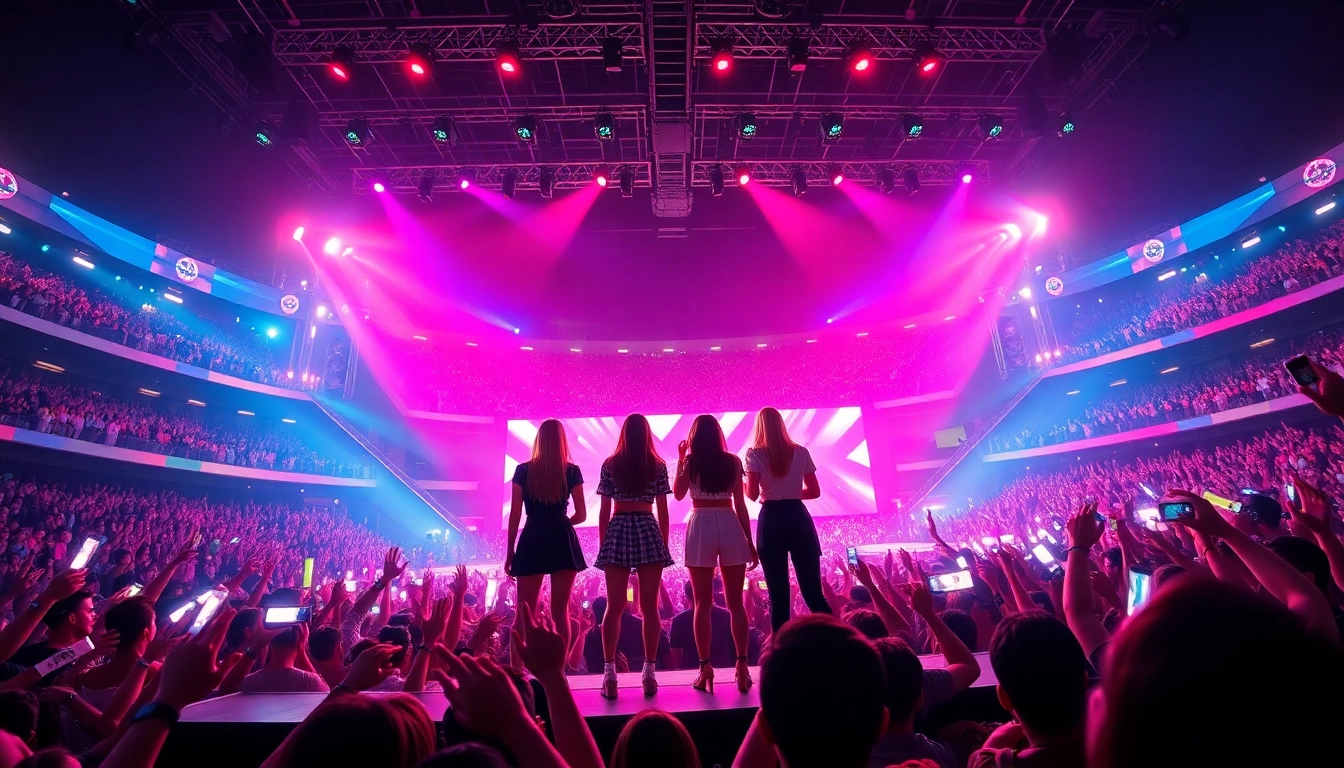 Catch the latest Blackpink news featuring the iconic group's vibrant performance on stage, full of energy.