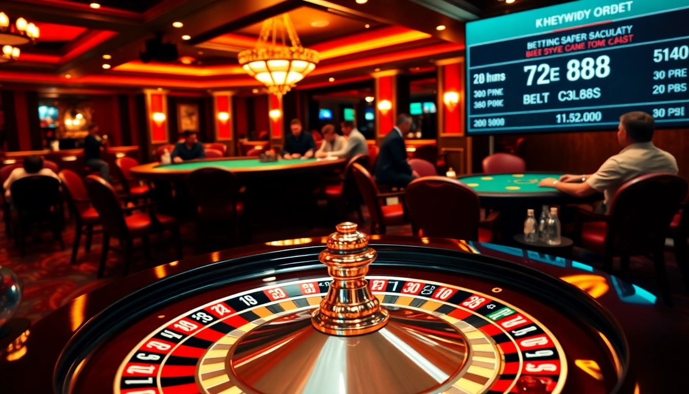 Experience the excitement of 28 bet at a luxury casino with roulette and poker games.