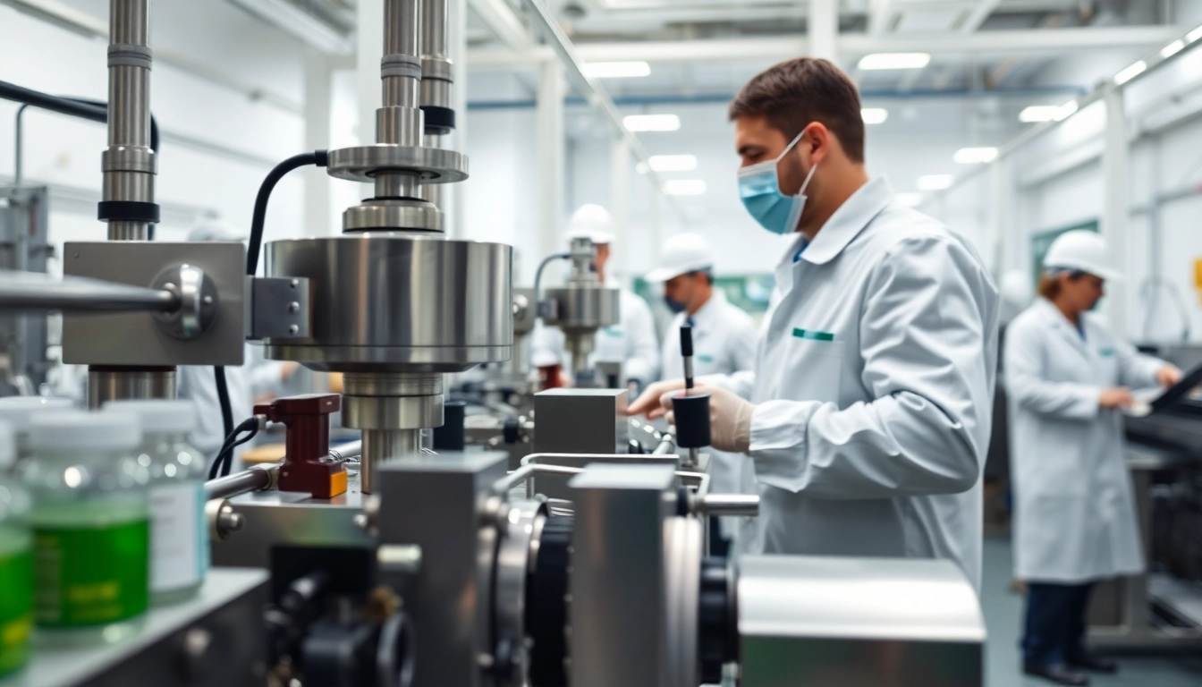 Contract supplement manufacturer UK facility showcasing professional production processes.