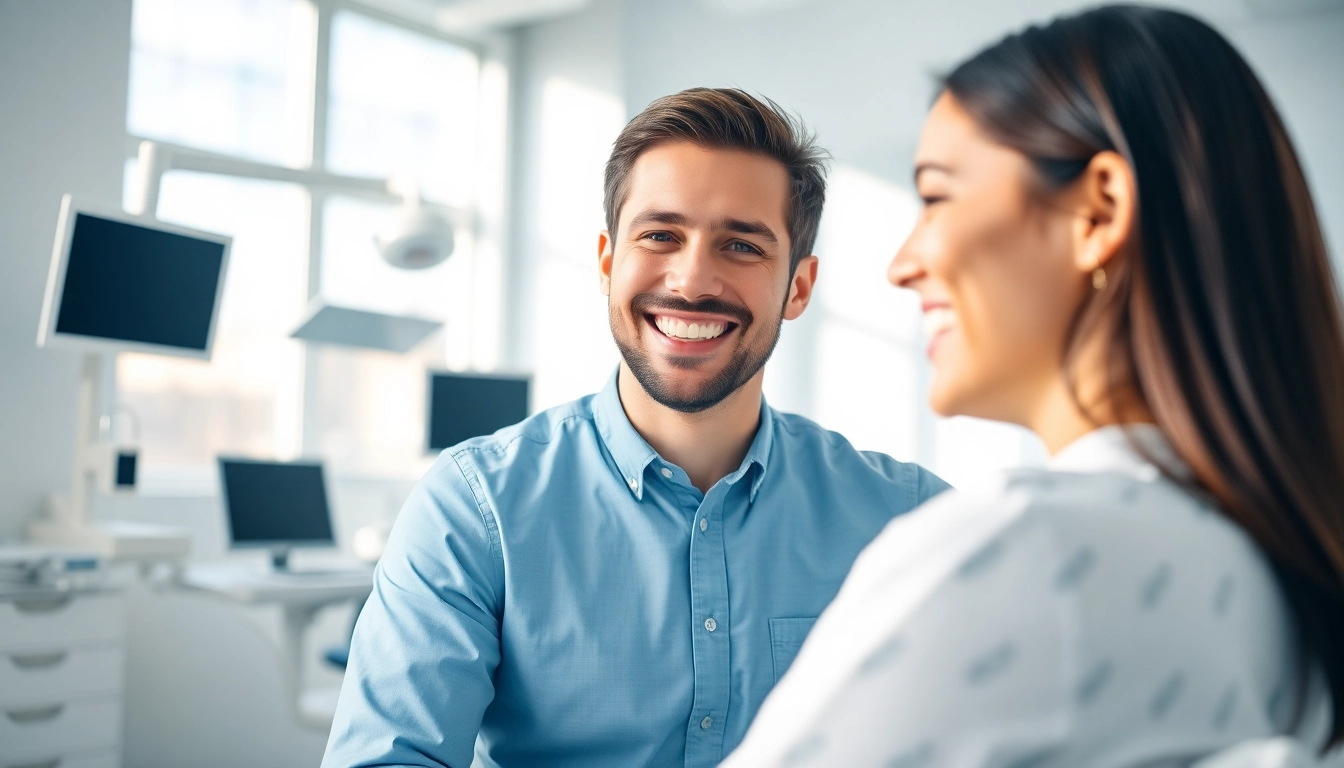 Invisalign for adults Hawthorn consultation with a smiling patient in a modern dental setting.