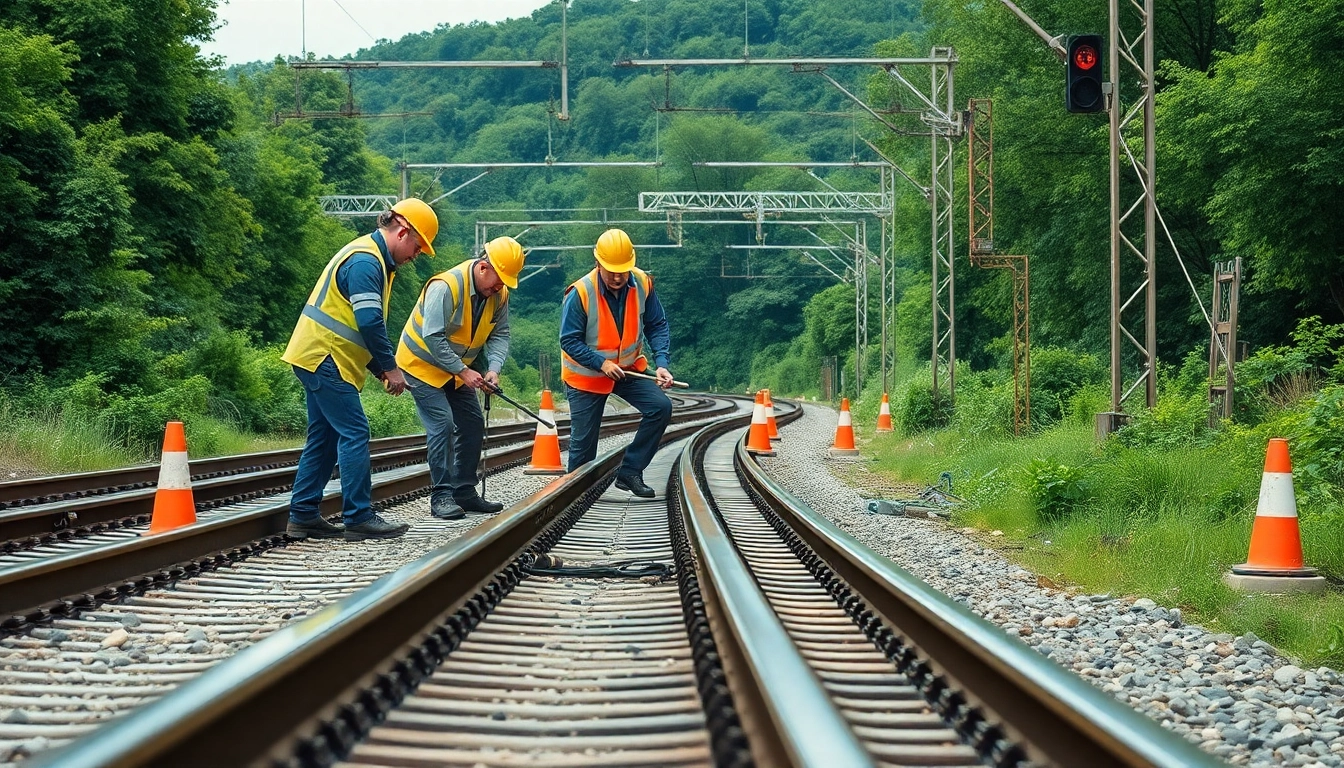 Performing Emergency RailroadRepair to ensure safe rail transport operations.