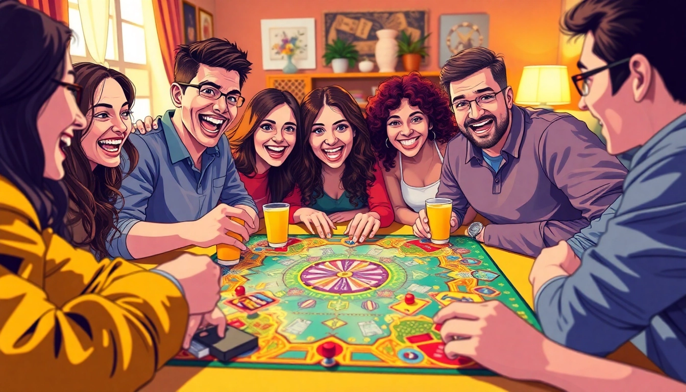 Players enjoying daman games at a lively tabletop setting, capturing excitement and camaraderie.