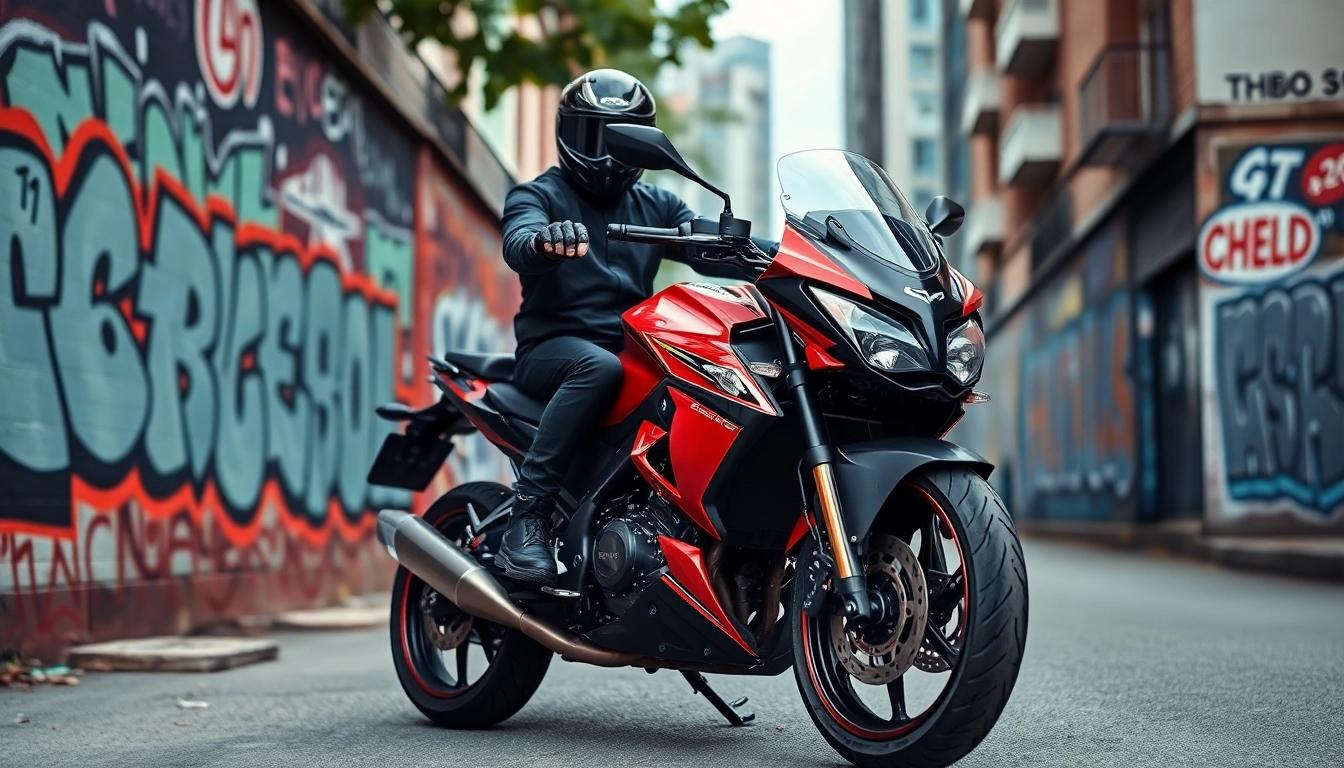 Explore affordable street legal motorcycles in a vibrant urban setting with a professional rider.