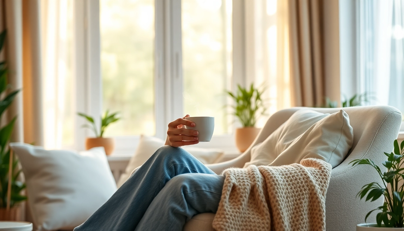 Person enjoying a moment of peace in a cozy setting representing Life in a Break Down.