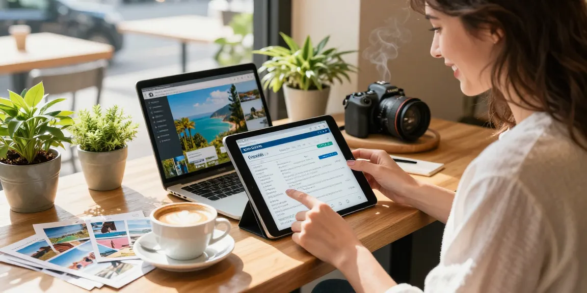 Traveljoy alternative modern CRM experience for travel advisors at coffee shop.