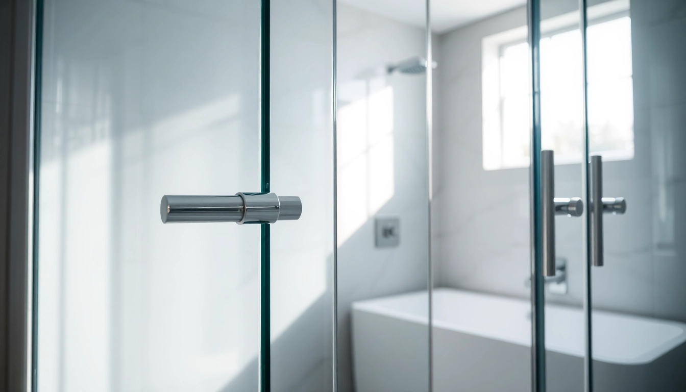 View of stylish shower doors uk enhancing a modern bathroom design.