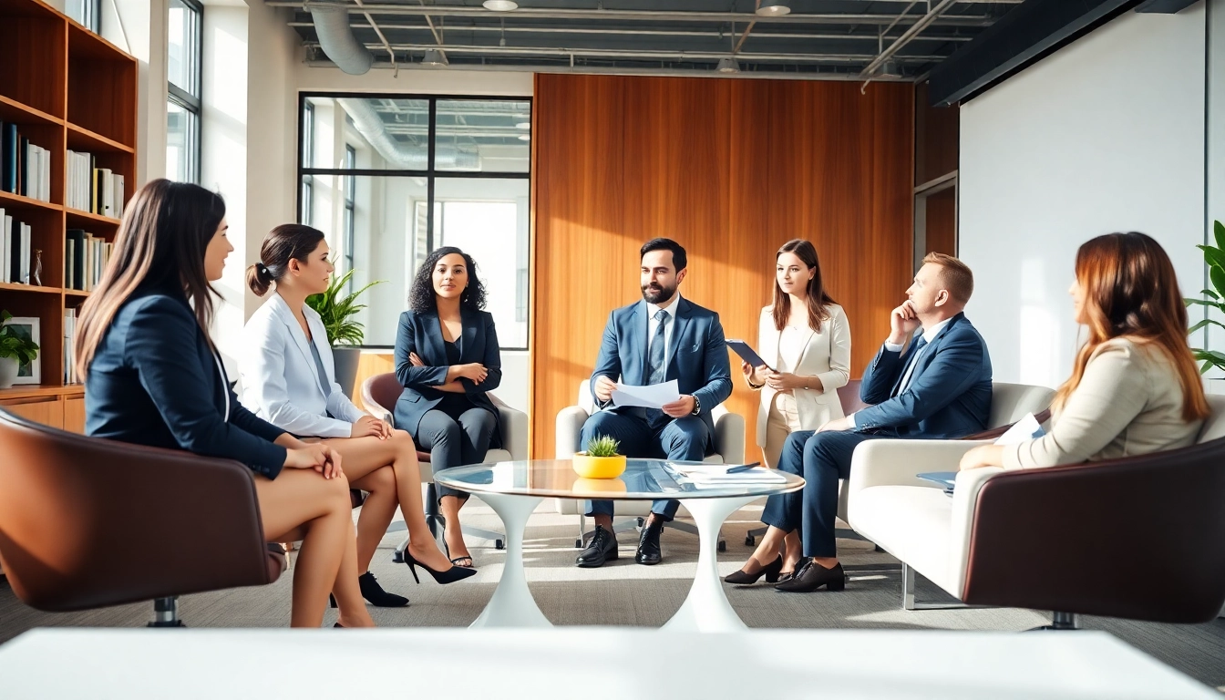 Employment law firm in Delhi NCR providing expert legal consultations in a modern office setting.