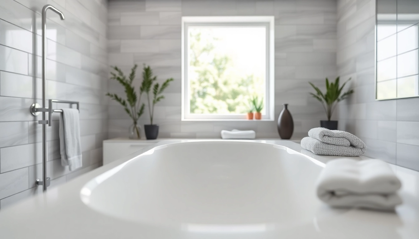 Installazione innovativa di un piatto doccia elegante in un bagno moderno.